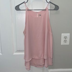 Pink Rose Flowy Tank - XL